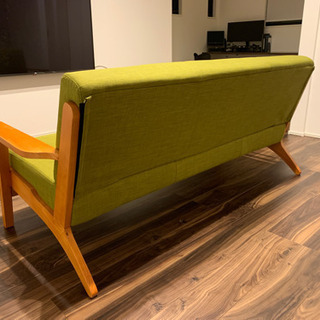 北欧デザイン木肘ソファ【Lulea】ルレオ　3p/3人掛け