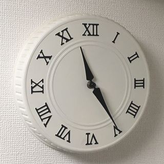 IKEA イケア　掛時計　アナログ　シンプル　ホワイト × ブラ...