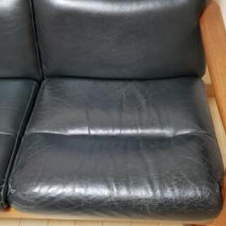 決まりました　デューロン社　本革　ソファー　デンマーク　チーク材