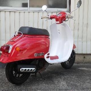 お洒落な希少バンパー付き！ バッテリー新品！ パワフル2スト ホンダ ジョルノ AF24 ふじみ野市内送料無料！ ホンダ ジョルノ 赤白 AF24 パワフル希少2スト ふじみ野市内配送無料！