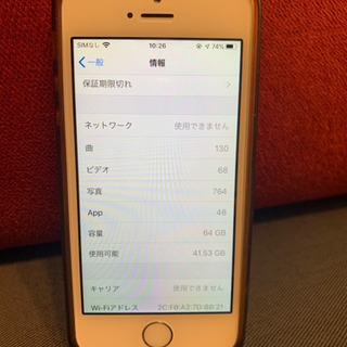 iPhone SE 第一世代（64GB）