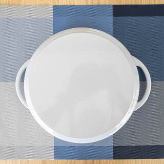 超美品 バーミキュラ オーブンポットラウンド22cm パステルブルー レシピ本付き