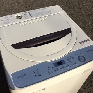 RKGSE-253】特価！シャープ/SHARP/4.5kg/全自動洗濯機/ES-GE4C-T/中古