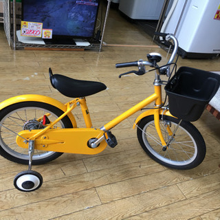 美品 無印良品 16インチ 幼児用 子供用 自転車 黄