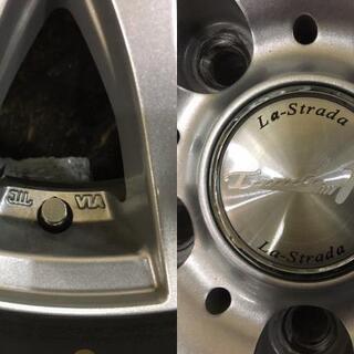 【HANKOOK LauFenn G FIT EQ 195/65R15】夏 4本【La Strada 社外 15インチ 6J5HPCD114.3+53】2018年製 ヴォクシー等　(VTE215) クレジットカード QR決済可能