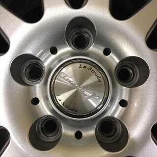 【HANKOOK LauFenn G FIT EQ 195/65R15】夏 4本【La Strada 社外 15インチ 6J5HPCD114.3+53】2018年製 ヴォクシー等　(VTE215) クレジットカード QR決済可能