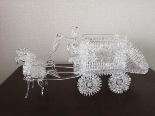 ガラス細工馬車 Muu 平塚のインテリア雑貨 小物 置物 オブジェ の中古あげます 譲ります ジモティーで不用品の処分