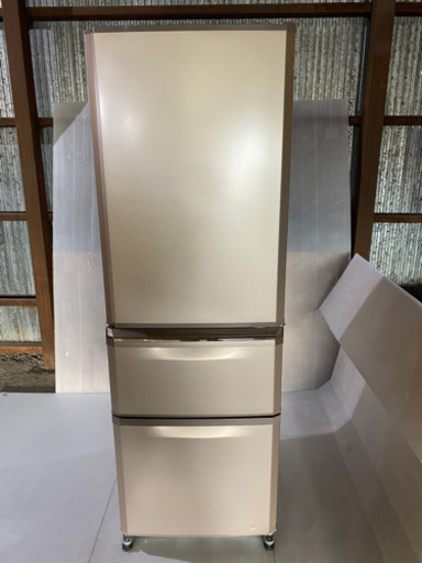 旭川 清掃済み 美品 三菱 370L 3ドア冷凍冷蔵庫 2015年製