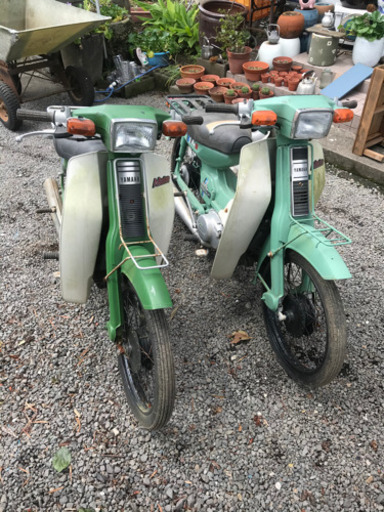 お取り引き感謝【２台まとめて】ヤマハメイト・Ｖ５０・色塗り・６V