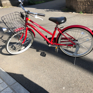 【綺麗】自転車　赤　20インチ