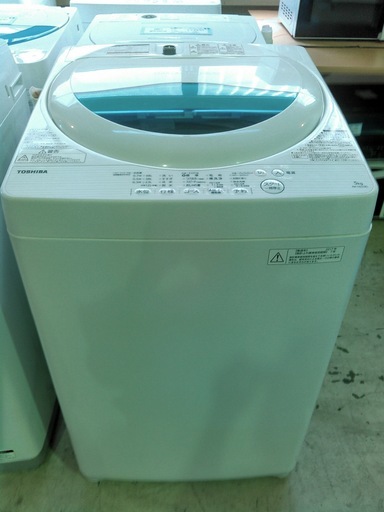 安心の一年保証！洗濯機　5.0㎏　TOSHIBA/東芝　2017年製　AW-5G5　　No.1320080401　ガーランド草加