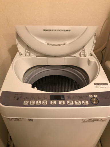 シャープ 洗濯機 7キロ 2018年製 - 洗濯機 