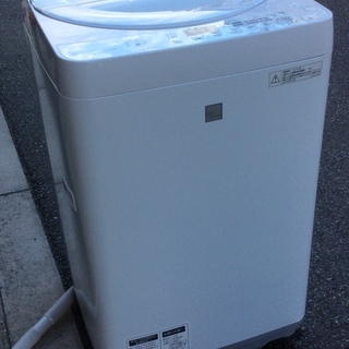 【RKGSE-345】特価！シャープ/SHARP/5.5kg/全自動洗濯機/ES-G5E3-KW/中古/2016年製/当社より近隣地域無料配達
