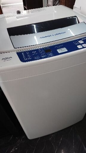 (配達無料)アクア 洗濯機 7キロ 12年式 AQW-S70A(W)