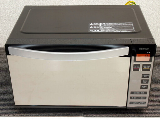 【R-6】19年製 アイリスオーヤマ 電子レンジ MO-FM1804-B ミラーガラス 庫内フラット