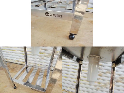 azuma 1層シンク 流し台 450×440×915 アズマ/東 厨房機器/店舗用品