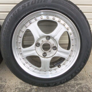 ☆ RAYS VOLKRACING 7J-16 PCD114.3 +45 2本セット ﾀｲﾔPOTENZA RE-11