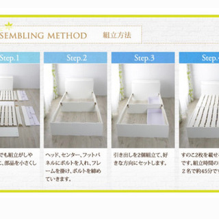家具 木製 ダブルベッド LYCKA （リュカ）
