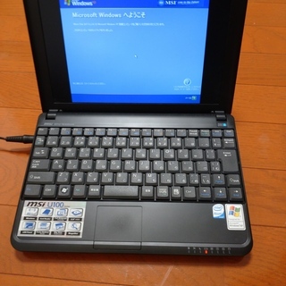 MSI Atom搭載ミニノート Wind Notebook U100