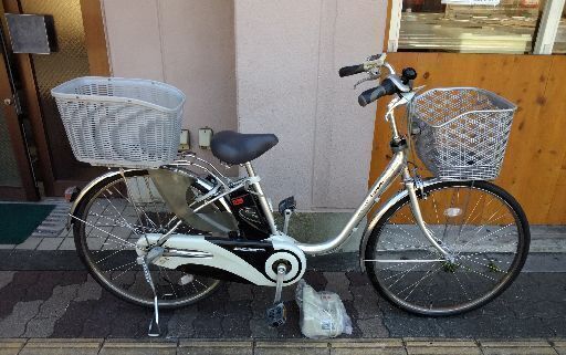 Panasonic ViVi DX 26吋電動アシスト自転車 8.0Ahバッテリー＋充電器/シルバー