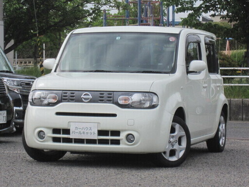 日産キューブ1 5 15x Vセレクションパールホワイト Pearlcat 河内天美のキューブの中古車 ジモティー