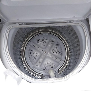 洗濯乾燥機　タテ型　温風乾燥　2017年製　シャープ　黒カビブロック穴なし槽
