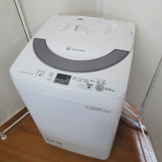 JAC557/洗濯機/5.5キロ/ステンレス槽/シルバー/シャー...