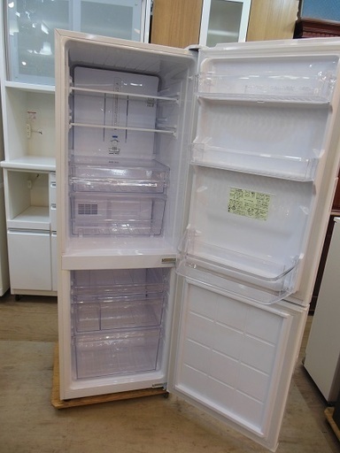 【販売終了しました。ありがとうございます。】SHARP　2ドア　270L　プラズマクラスター搭載　冷凍冷蔵庫　SJ-PD27Y　2014年製　中古品