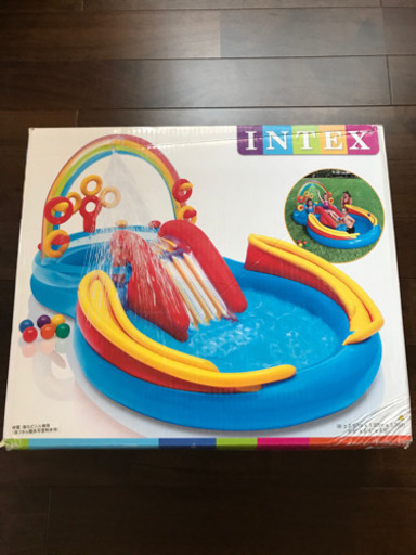 INTEX レインボーリングプレーセンター 297×193×135cm レインボープール