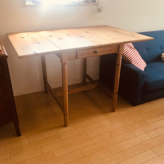 IKEA 折りたたみテーブル　引き出し付