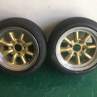 ワタナベ14インチ Aタイプ 6.5j オフセット約＋10 2本 PCD114.3