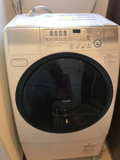 ドラム式洗濯機　AQUA AQW-D500-R(W) 8/19引き取り限定