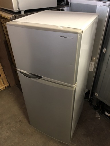 A0289　シャープ　2ドア冷蔵庫　シルバー  １１８L