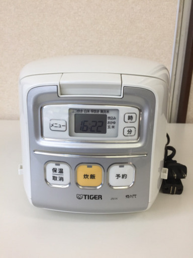 【TIGER】マイコン炊飯ジャー 3合炊 ホワイト JAI-H550 2013年製
