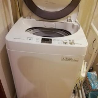 全自動洗濯機　洗濯機　ES-GE55N-S　シャープ　縦型洗濯機...