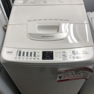 ☆中古 激安！！AQUA　洗濯機　１0ｋｇ　AQW-VZ10B　...