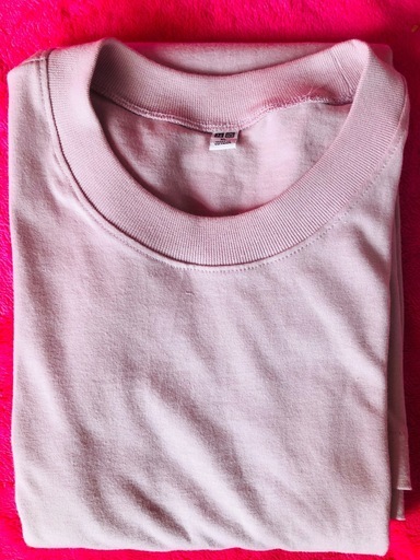 Uniqlo ユニクロ コットンオーバーサイズチュニックピンクxl試着のみ どんぐりんこ 函館のワンピースの中古 古着あげます 譲ります ジモティーで不用品の処分