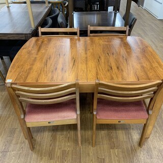 天童木工　ダイニング5点セット　エクステンション　売場展開中！！！