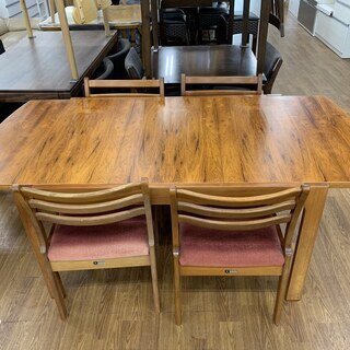 天童木工　ダイニング5点セット　エクステンション　売場展開中！！！