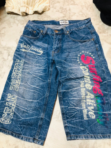 デニムハーフパンツ メンズ M ボンくん 伊丹の服 ファッションの中古 古着あげます 譲ります ジモティーで不用品の処分