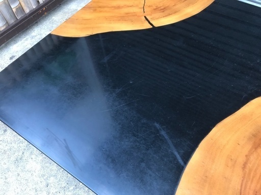 九州 松岡漆工 5尺 楠 輪切り 座卓 座敷机 現代家具 和風 和家具 入手困難