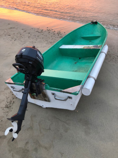 2馬力エンジン(ヤマハ4スト)+3.2mフルサイズファイバー挺セット