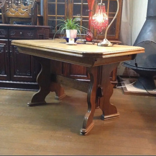 高級ナラ材伸長テーブル×椅子2脚