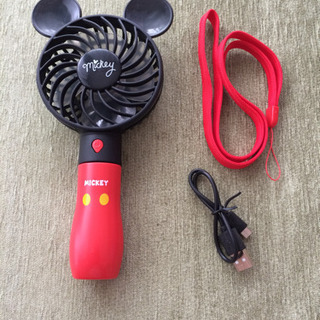 ミッキーマウス ハンディファン 扇風機 手持ち 充電式