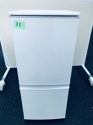 ✨高年式✨11番 シャープ✨ノンフロン冷凍冷蔵庫✨SJ-D14B-W‼️