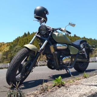 V-twinマグナ250cc アーミー風に仕上げてみました！