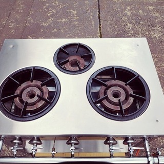 タニコー MGT-096DS 3口ガステーブル 都市ガス『美品中古