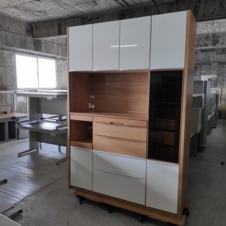 中古 MORITA 森田 食器棚 収納 キッチン収納 木製