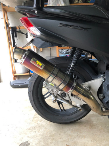 PCX125 JF56 リアライズ　マフラー　チタン