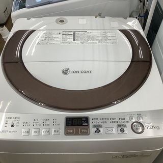 安心の半年間返金保証！SHARPのES-A70E9 全自動洗濯機です！